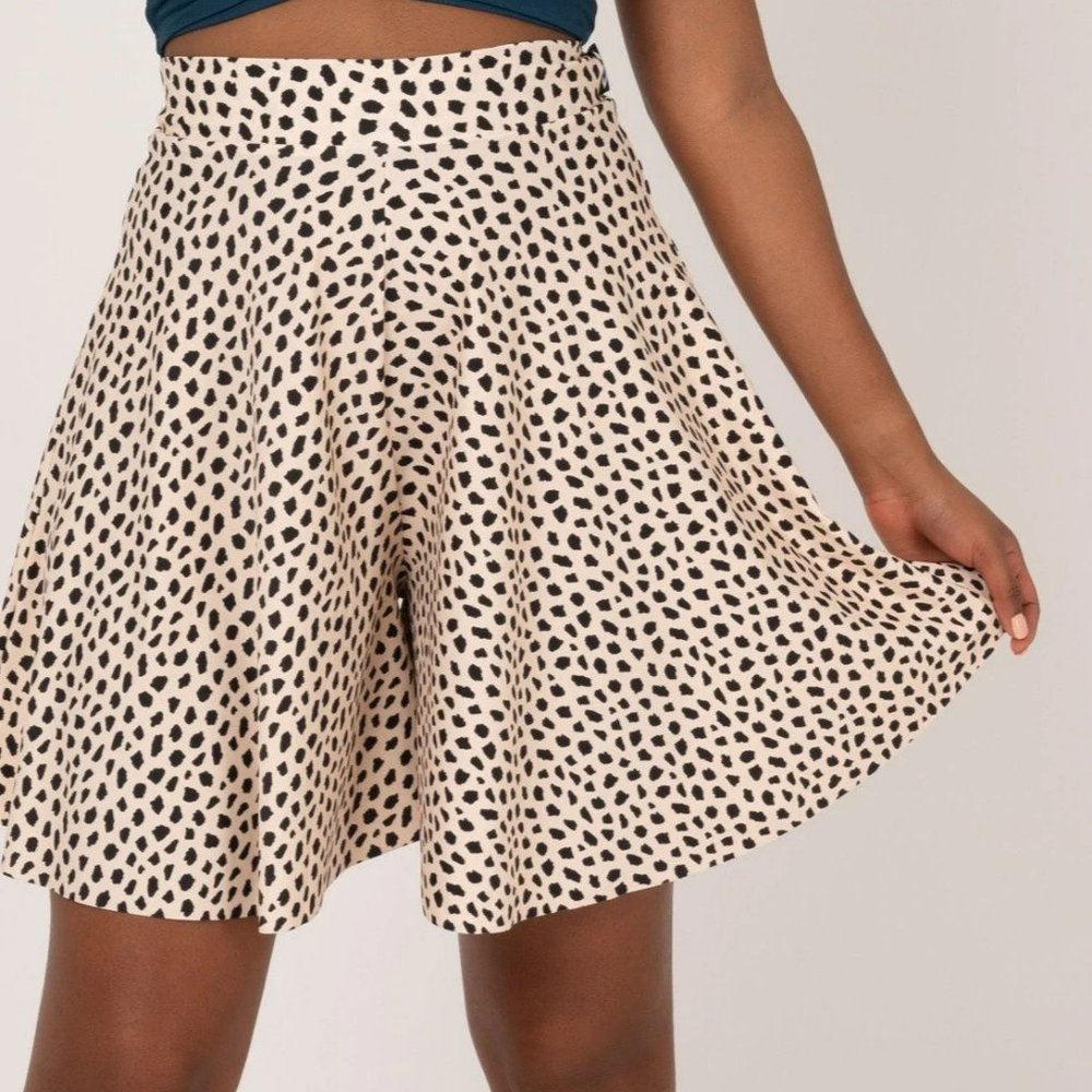 Exoticathletica Silky Basketball Palazzo Shorts - Speckle Jag Sand